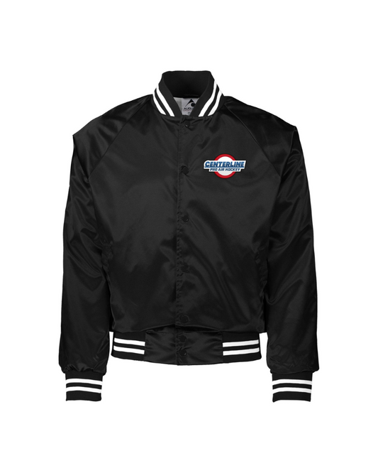 Black Centerline Bomber Jacket