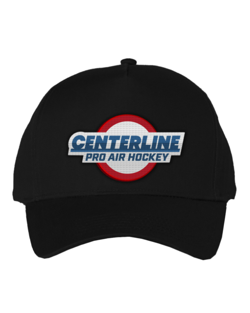 Black Centerline Snapback Hat